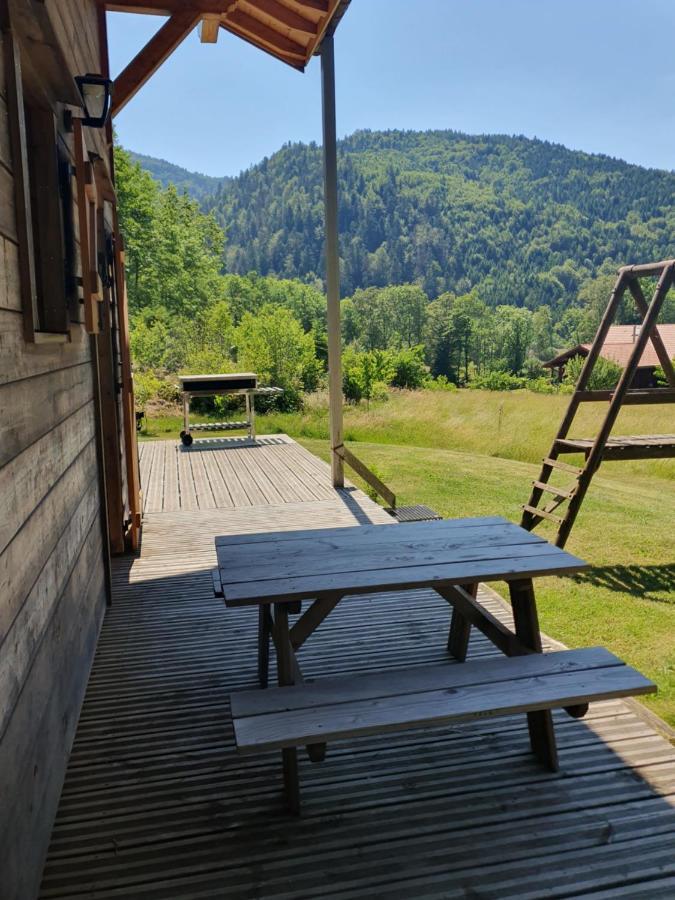 Chalet Des Charbonniers Avec Etang Saint-Maurice-sur-Moselle Exterior foto